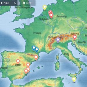 Working while Traveling - Map from Meliway Travel Movie Maker