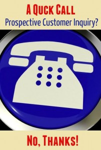 Quick Call Prospective Customer Inquiry