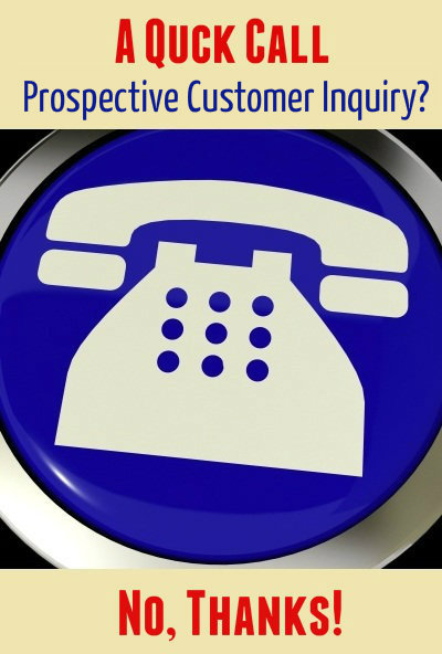 Quick Call Prospective Customer Inquiry