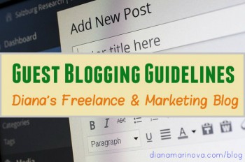 Guest Blogging on Diana Freelance and Marketing Blog