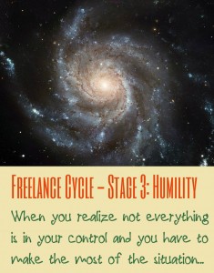 Stage 3 of the freelance cycle - Humility