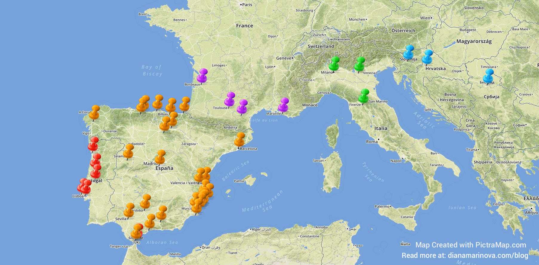 PictraMap travel map - freelance life updates