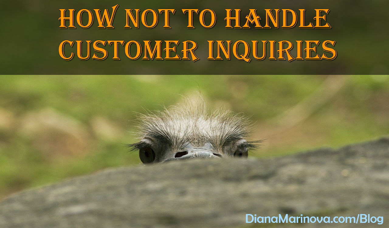 How Not to Handle Customer Inquiries