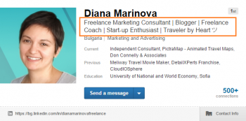 LinkedIn Profile - By-line