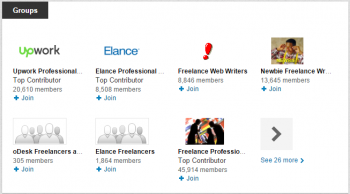 LinkedIn Profile - Groups Section
