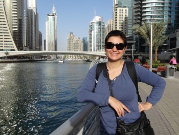 Diana in the Dubai Marina