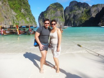 on the famous Maya Bay in Phuket