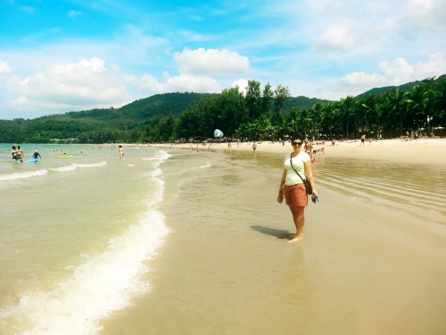 Enjoying the weather in Kamala Beach Phuket